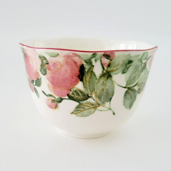 Vintage Nikko Precious Teacups & Saucers, 2 Sets, Red Poppy Flower Green Trim - Picture 15 of 16